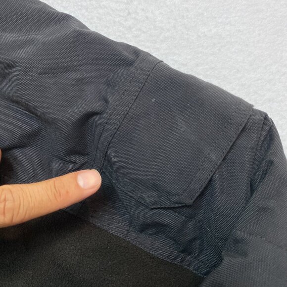 Vintage The North Face Salinas Jacket Mens M Black Heavyweight Fleece Full Zip - Picture 3 of 14